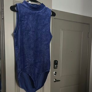 GAP Sleeveless bodysuit in Rich Indigo